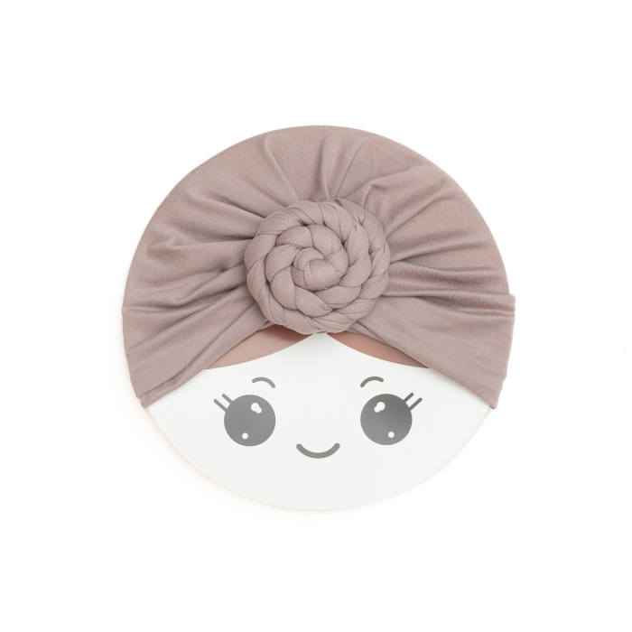 Pachet 3 turbane bebelusi Donut, spandex, Melvelo, Rose - Earth, Sage, Sand [6]