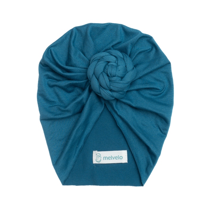 Pachet 3 turbane bebelusi Donut, spandex, Melvelo, Rose - Island Sea, Natural, Fuchsia [3]