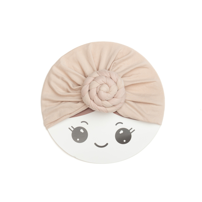 Pachet 3 turbane bebelusi Donut, spandex, Melvelo, Rose - Island Sea, Natural, Fuchsia [4]