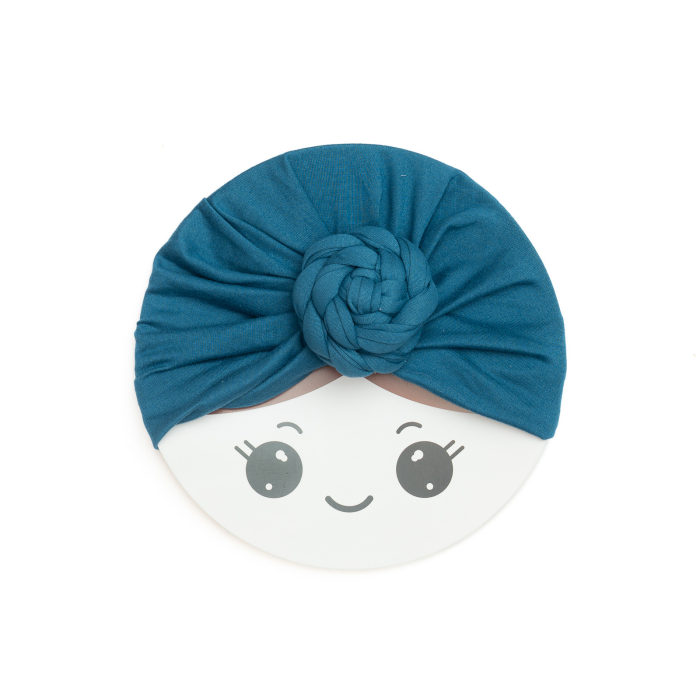 Pachet 3 turbane bebelusi Donut, spandex, Melvelo, Rose - Island Sea, Natural, Fuchsia [2]