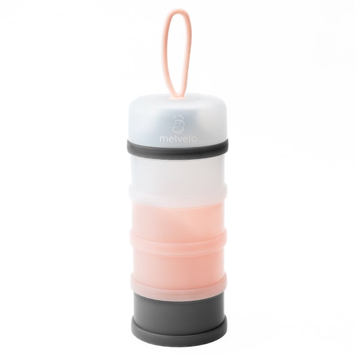 Pachet dozatoare lapte praf cu 4 si 3 compartimente – Melvelo Pink [6]