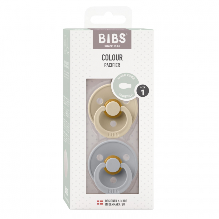 Pachet Special 3 Suzete Bibs Colour, tetina simetrica + 1 GRATIS, 0-6 Luni [2]