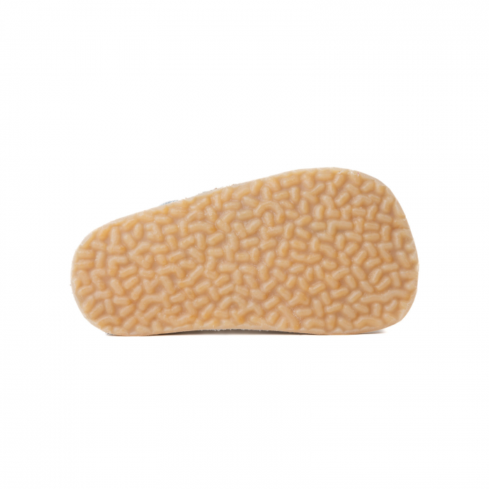 Papucei Barefoot Copii, primi pasi, piele naturala, talpa flexibila de cauciuc, Melvelo - White / Bunny [4]