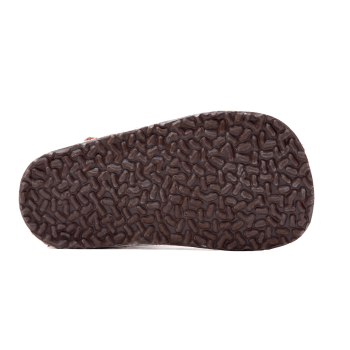 Papucei Barefoot Copii, primii pasi, piele naturala, talpa flexibila de cauciuc, Melvelo - Black [5]