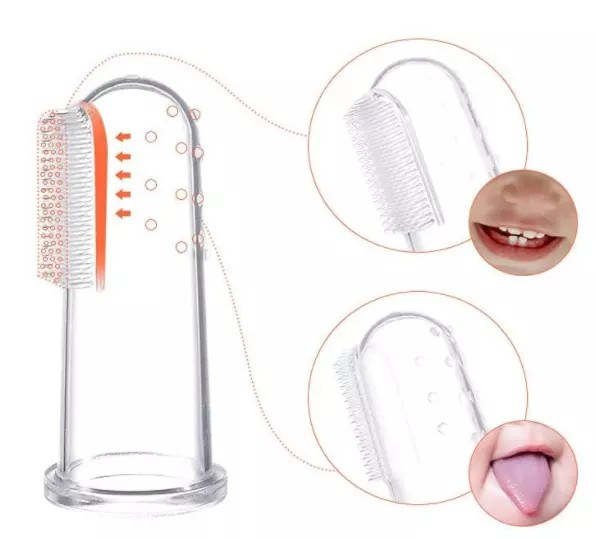 Periuta de dinti si gingii, tip degetar din silicon in cutie transparenta [5]
