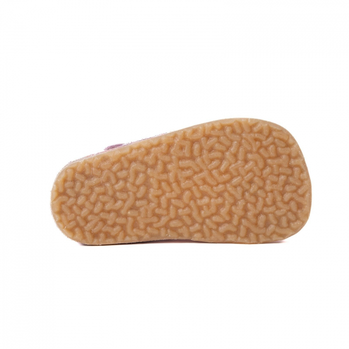 Sandale Barefoot Copii, primi pasi, piele naturala, talpa flexibila de cauciuc, Melvelo - Pink / Capsunica [5]