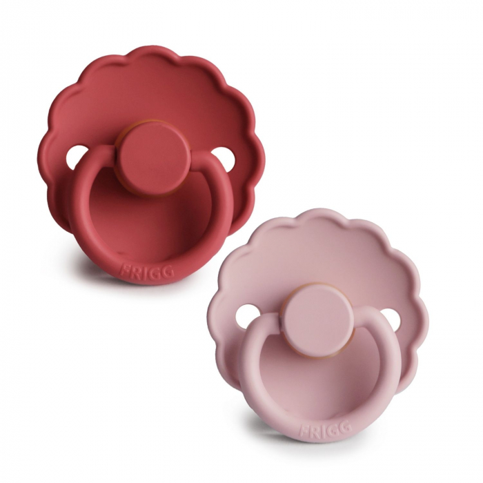 Set 2 suzete Frigg – Scarlet Baby Pink accesorii imagine 2022 protejamcopilaria.ro