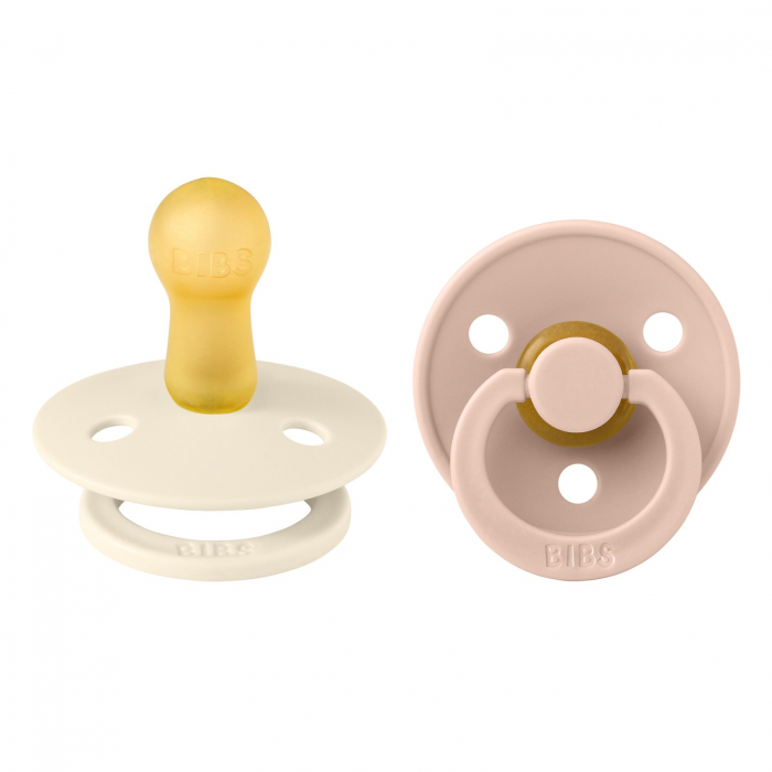 Set 2 suzete Bibs Colour - Ivory & Blush [2]