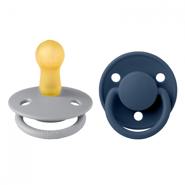 Set 2 suzete Bibs De Lux- Cloud / Steel Blue [1]