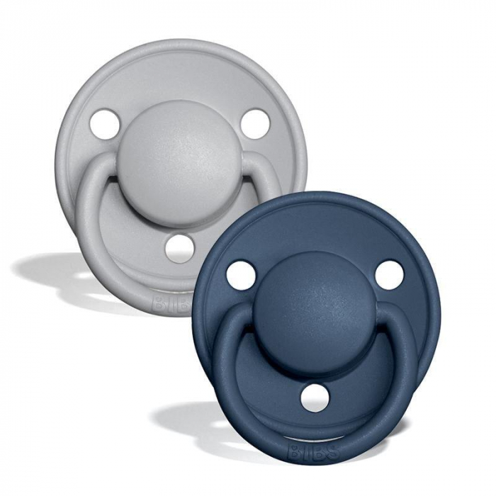 Set 2 suzete Bibs De Lux- Cloud / Steel Blue [2]