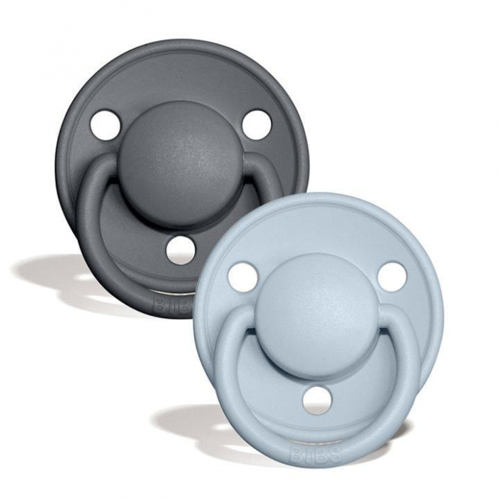 Set 2 suzete Bibs De Lux- Iron / Baby Blue [2]