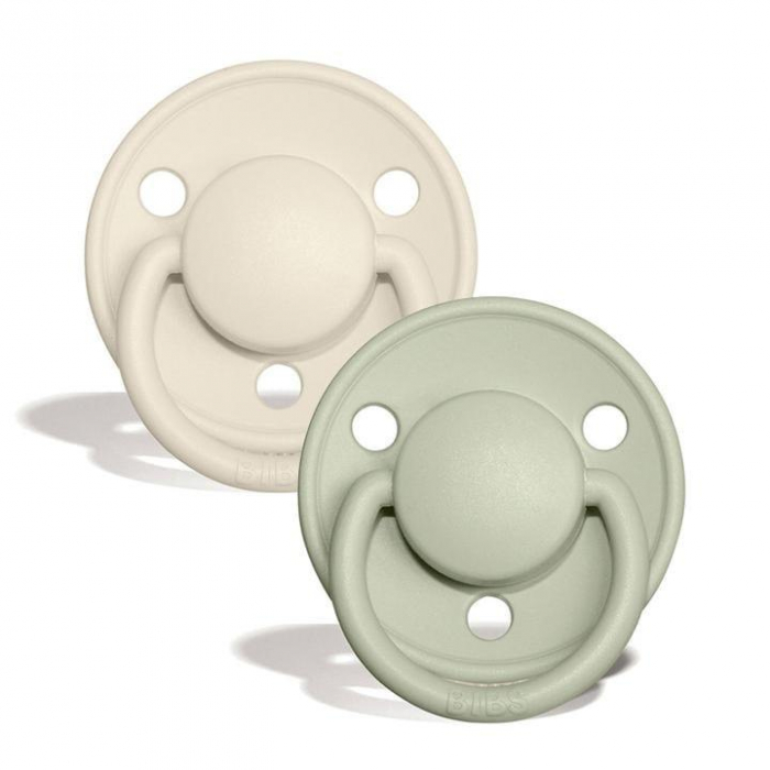 Set 2 suzete Bibs De Lux-  Ivory / Sage [2]