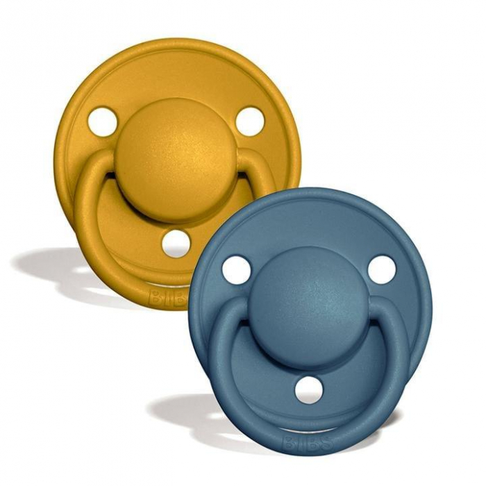 Set 2 suzete Bibs De Lux- Mustard / Petrol [2]