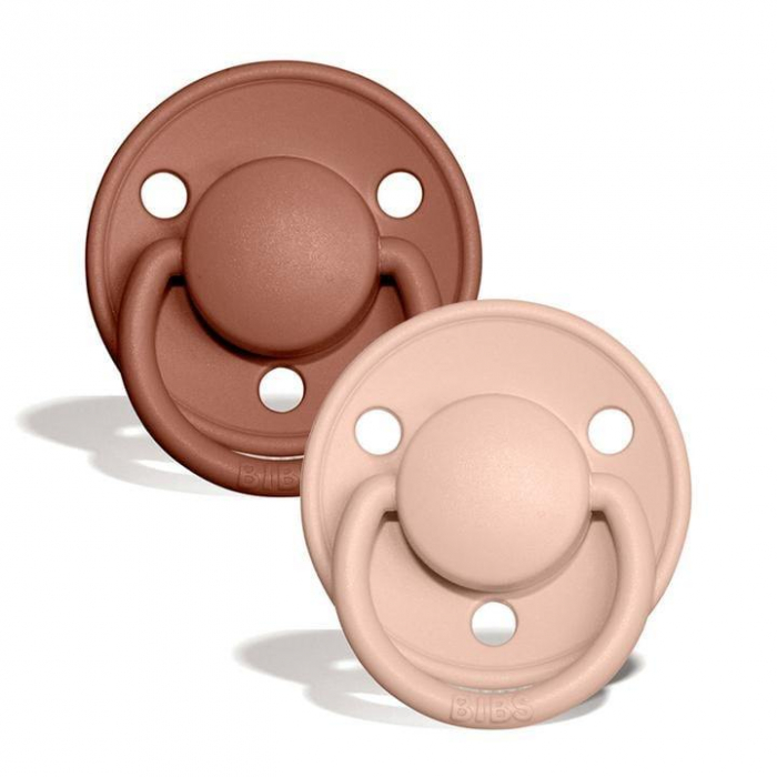 Set 2 suzete Bibs De Lux- Woodchuck / Blush [2]