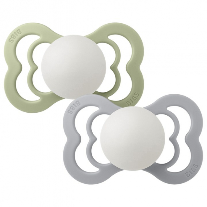 Set 2 suzete Bibs Fosforescente Supreme- Sage Night & Cloud Night [2]