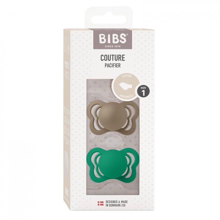 Set 2 suzete Bibs Supreme- Dark Oak / Evergreen [2]