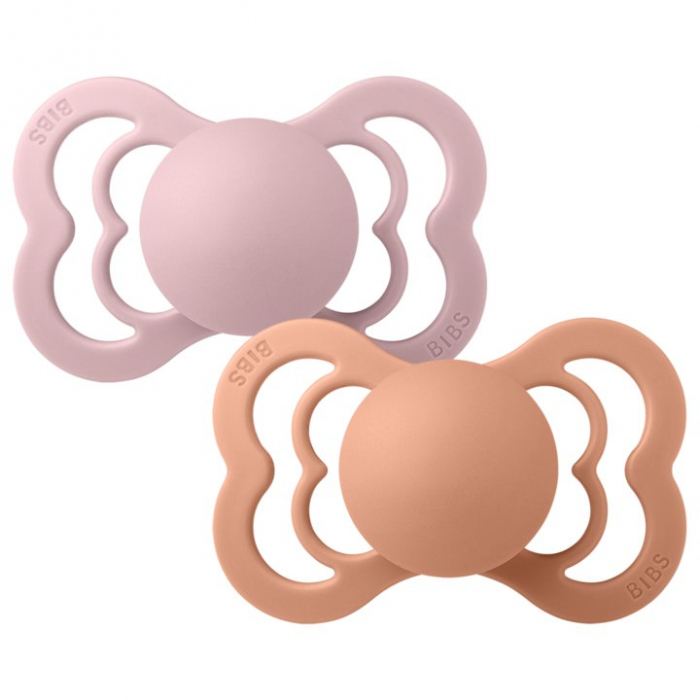 Set 2 suzete Bibs Supreme- Pink Plum & Peach [2]