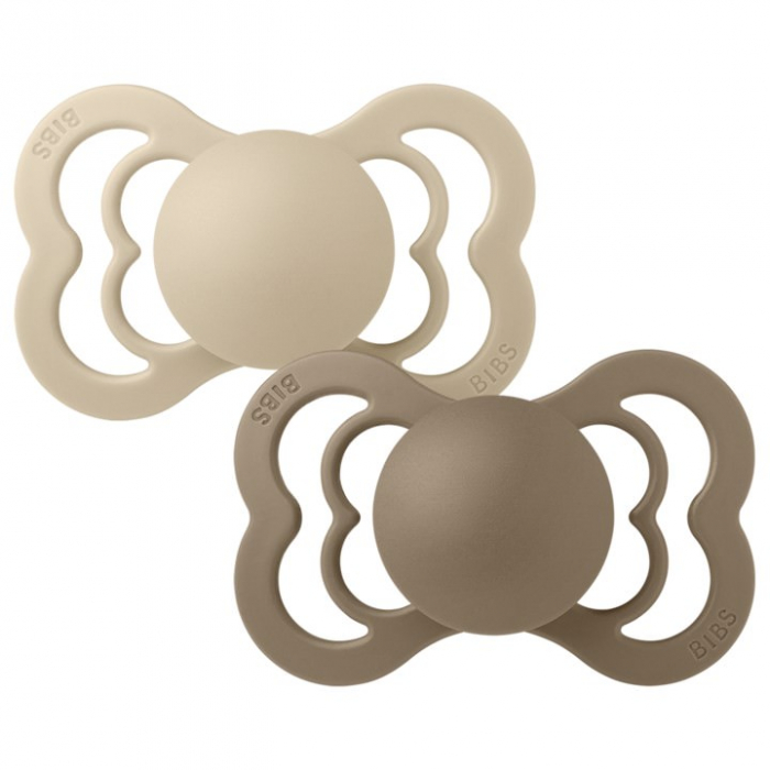 Set 2 suzete Bibs Supreme- Vanilla & Dark Oak [2]