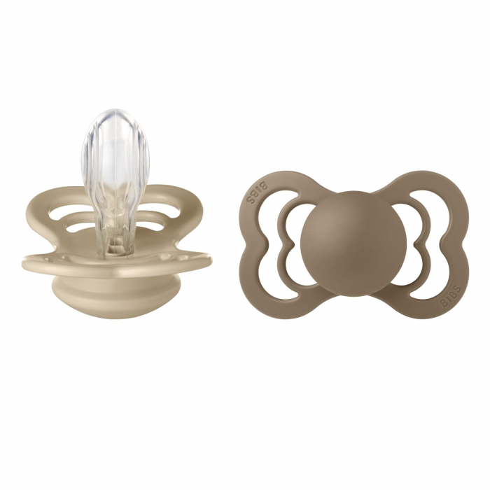 Set 2 suzete Bibs Supreme- Vanilla & Dark Oak [1]