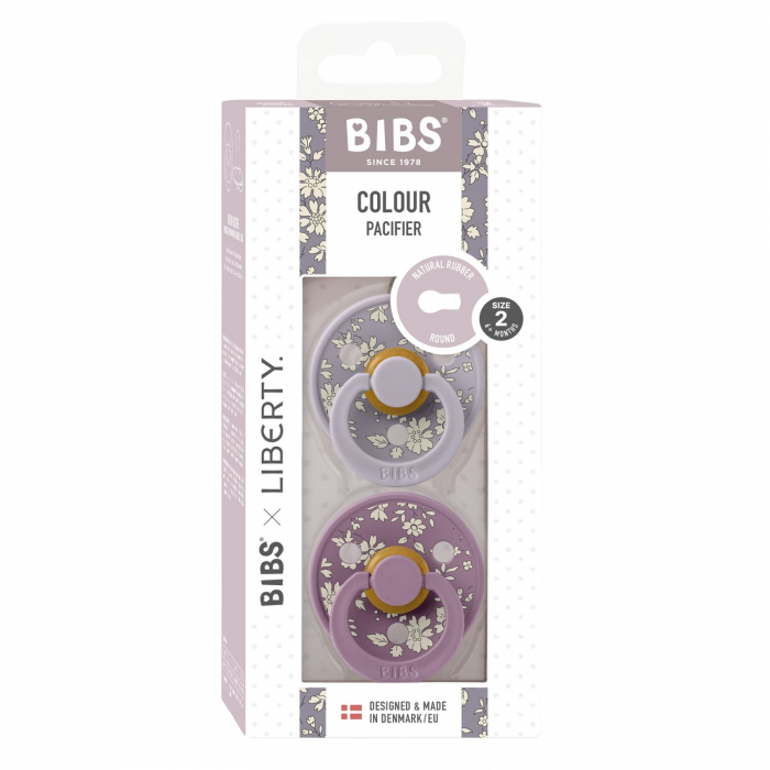 Set 2 suzete BIBS x LIBERTY, Colour Capel - Fossil Gray / Mauve [2]