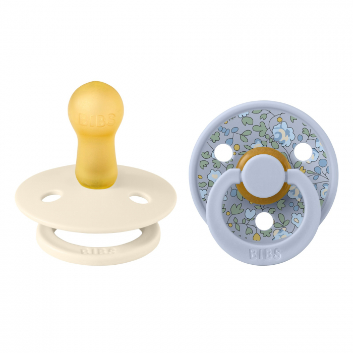 Set 2 suzete BIBS x LIBERTY, Colour Eloise - Dusty Blue / Ivory [2]