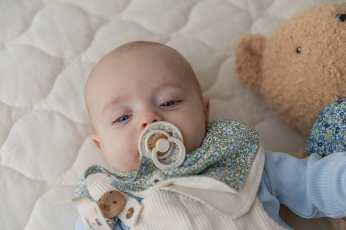 Set 2 suzete BIBS x LIBERTY, Colour Eloise - Dusty Blue / Ivory [5]