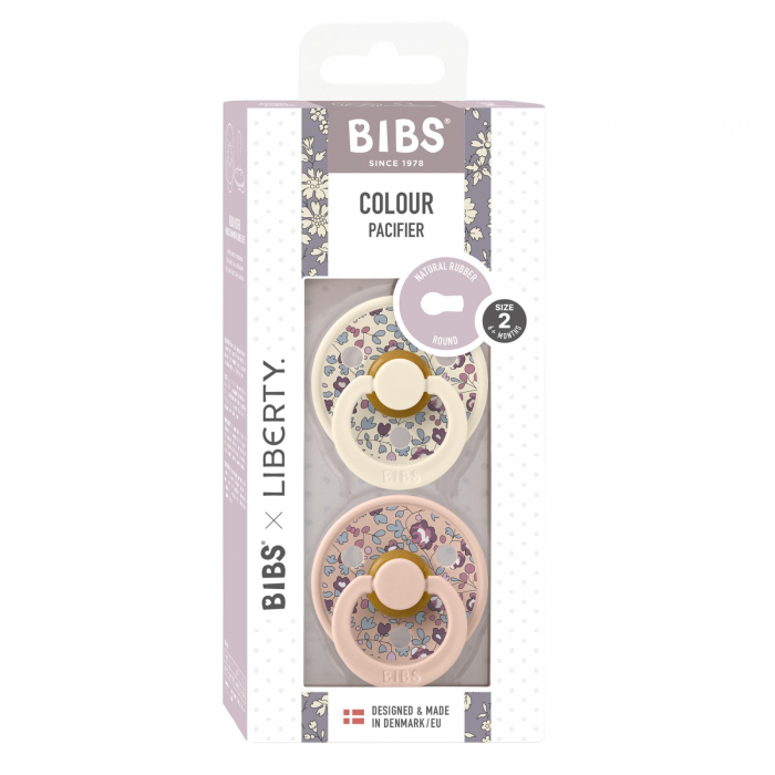 Set 2 suzete BIBS x LIBERTY, Colour Eloise - Ivory / Blush [2]