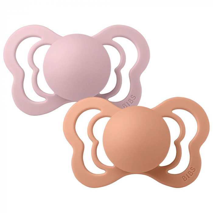 Set 2 suzete Ortodontice Bibs Couture - Pink Plum / Peach [2]
