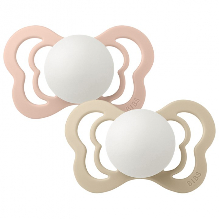 Set 2 suzete Ortodontice Bibs Fosforescente Couture - Blush Night & Vanilla Night [2]