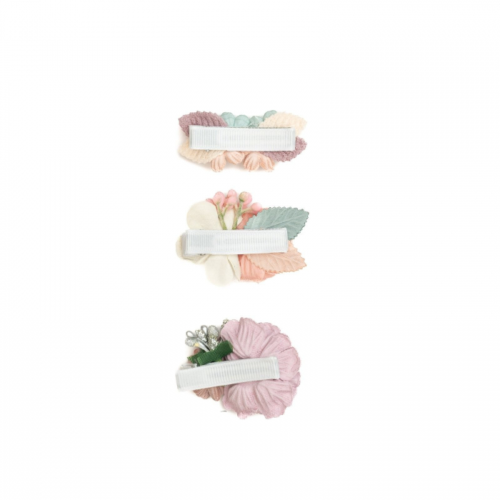 Set 3 clame elegante cu flori pentru par, fetite, Melvelo - Bluebell [3]