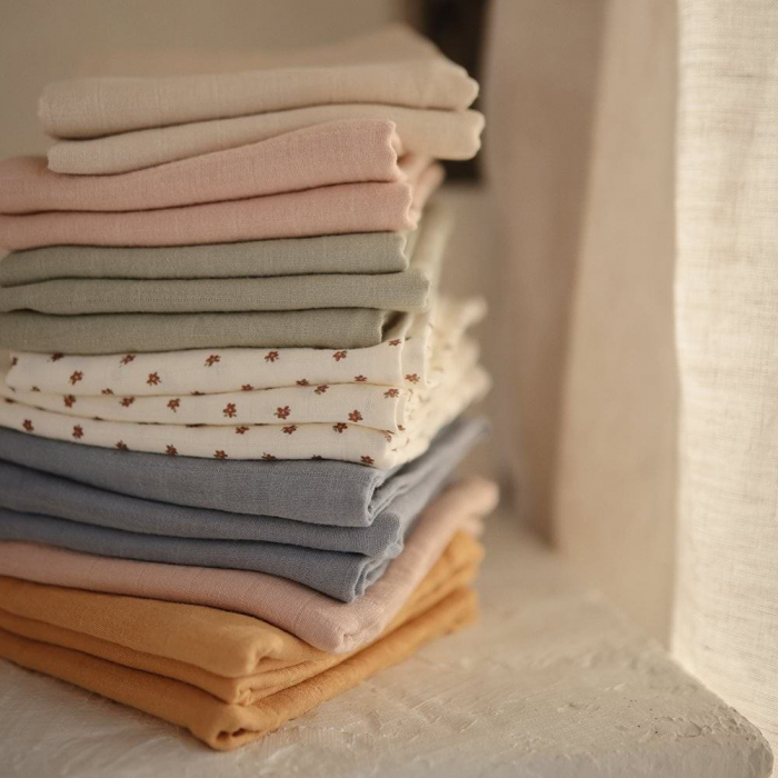 Set 3 museline pentru bebelusi din bumbac organic 60x60cm, Mushie [3]
