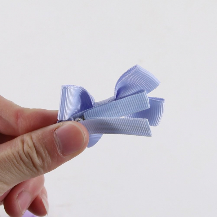Set 4 clame cu funda pentru fetite, bicolor, Melvelo - Baby Blue / Honey Bee [6]