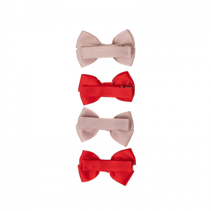 Set 4 clame cu funda pentru fetite, bicolor, Melvelo - Candy Apple / Baby Pink [3]