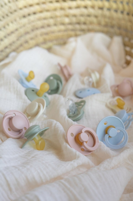 Set 4 suzete Bibs Try-It collection Size 1 - Vanilla (2 latex + 2 silicon) [5]