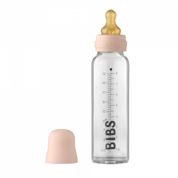 Sticla lapte anticolici cu biberon din latex - Set Complet Bibs Blush 225 ml (flux scazut) [1]