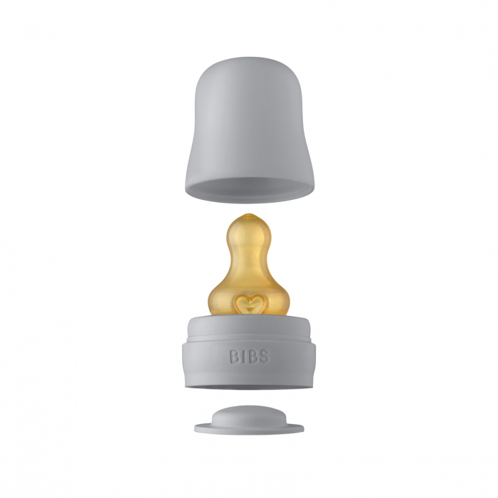 Sticla lapte anticolici cu biberon din latex - Set Complet Bibs - Cloud - 225 ml (flux scazut) [2]