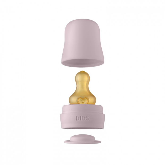 Sticla lapte anticolici cu biberon din latex - Set Complet Bibs - Dusky Lilac - 225 ml (flux scazut) [2]