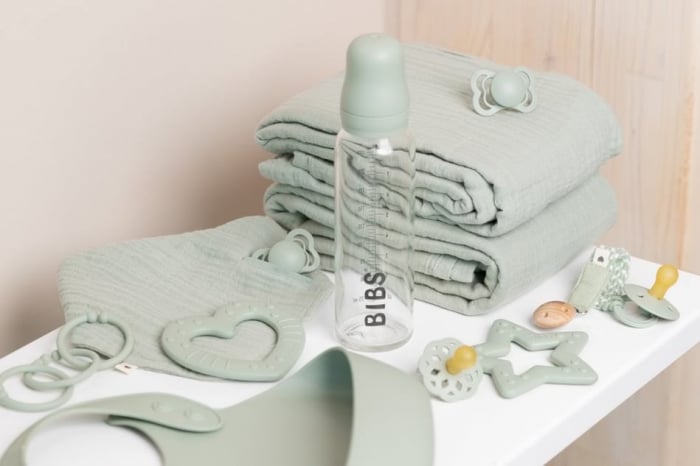 Sticla lapte anticolici cu biberon din latex - Set Complet Bibs - Sage - 225 ml (flux scazut) [6]