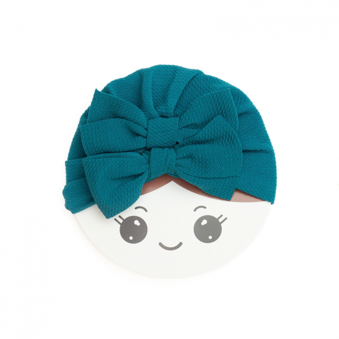Turban  bebelusi cu doua funde, bumbac, Melvelo, Rice - Island Sea [2]