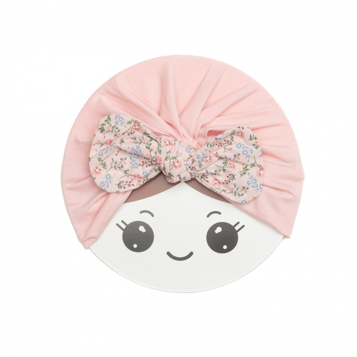 Turban bebelusi cu funda, poliester, Melvelo, Flower - Blossom [2]