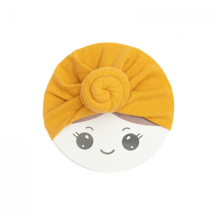Turban bebelusi Donut, bumbac, Melvelo, Rope - Honey Bee [2]