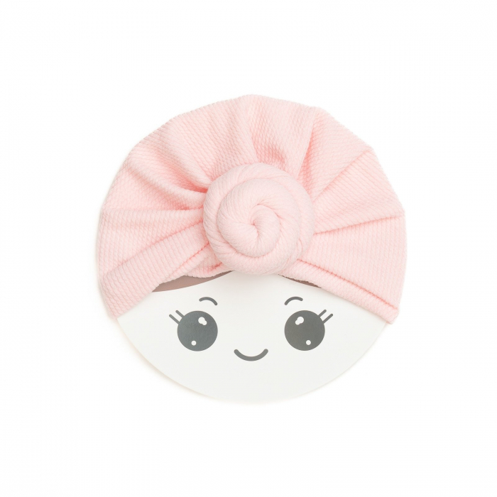 Turban bebelusi Donut, bumbac, Melvelo, Rope - Pink [2]