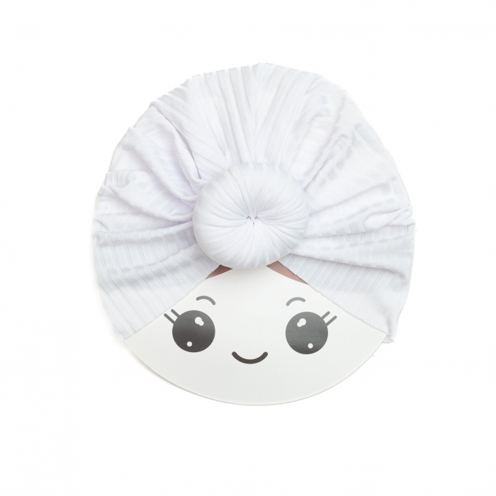 Turban bebelusi Donut, poliester, Melvelo Stripe - White [2]