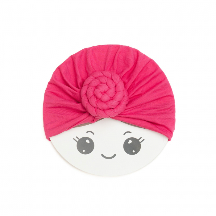 Turban bebelusi Donut, spandex, Melvelo, Rose - Fuchsia [2]
