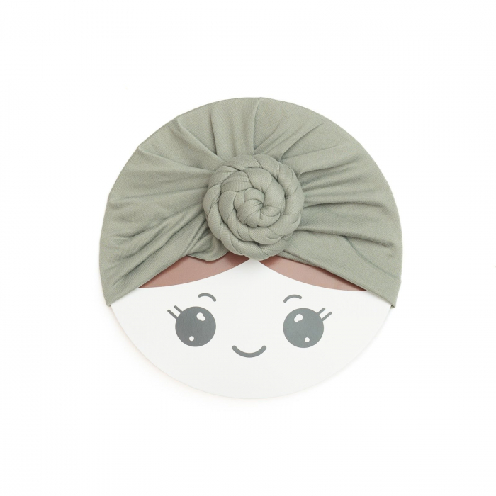 Turban bebelusi Donut, spandex, Melvelo, Rose - Sage [2]