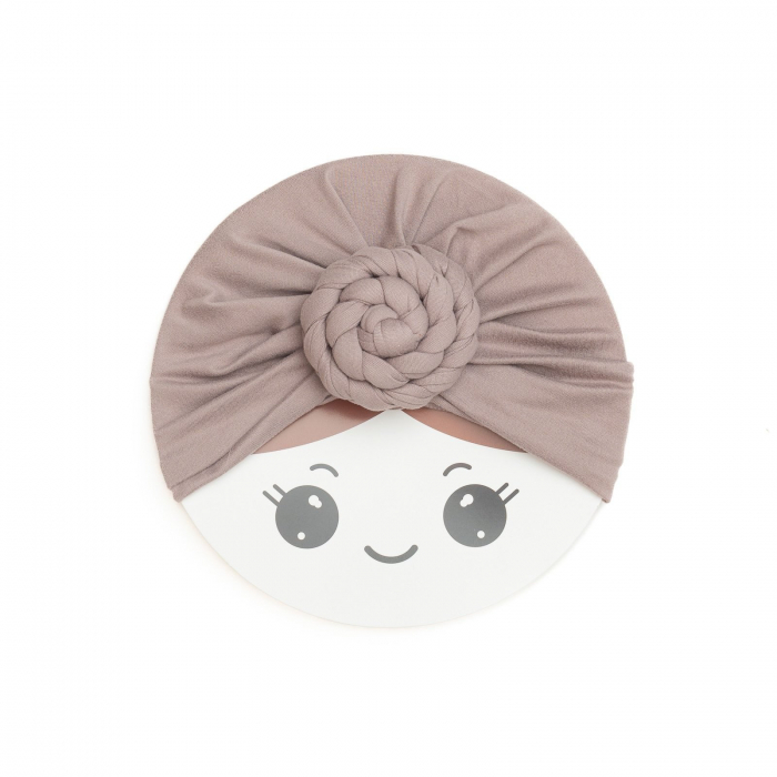 Turban bebelusi Donut, spandex, Melvelo, Rose - Sand [2]