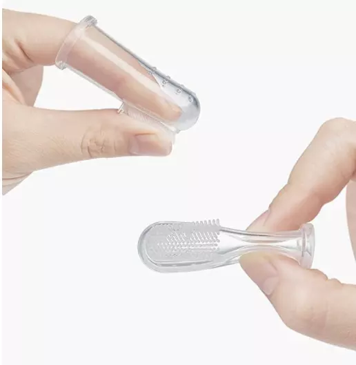 Periuta de dinti si gingii, tip degetar din silicon in cutie transparenta [2]