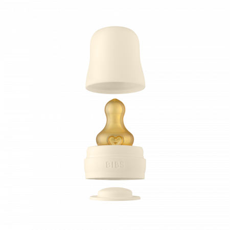 Sticla lapte anticolici cu biberon din latex - Set Complet Bibs Ivory 110 ml (flux scazut) [1]