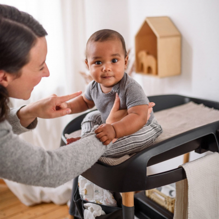 BabyGo - Masuta de schimbat si infasat Change Me, Black [5]