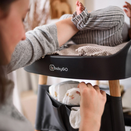 BabyGo - Masuta de schimbat si infasat Change Me, Black [3]
